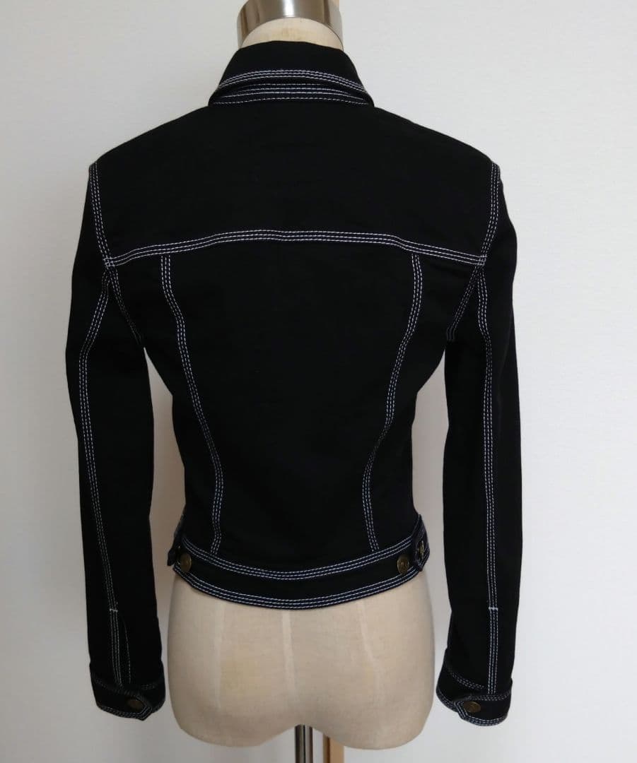バーバリー BURBERRY BRIT 黒デニムジャケット サイズS