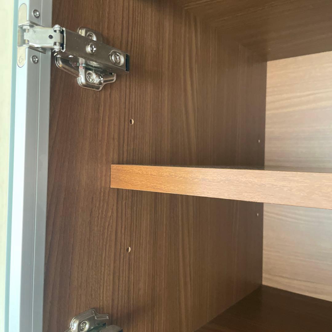 【値下げ】unico STRADA キッチンボード(S) スライド棚仕様 食器棚