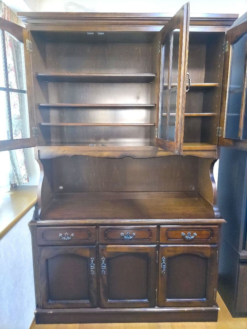 カリモク/karimoku コロニアル 飾棚 カップボード 食器棚