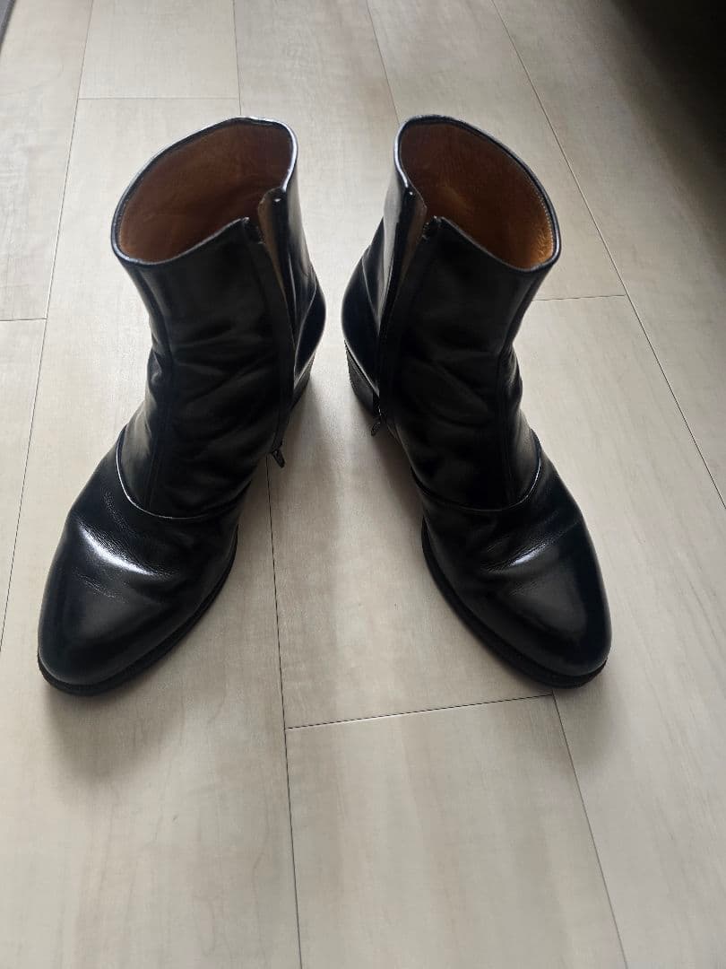 Le Yucca's Art.Y28318 サイドジップブーツ BLACK