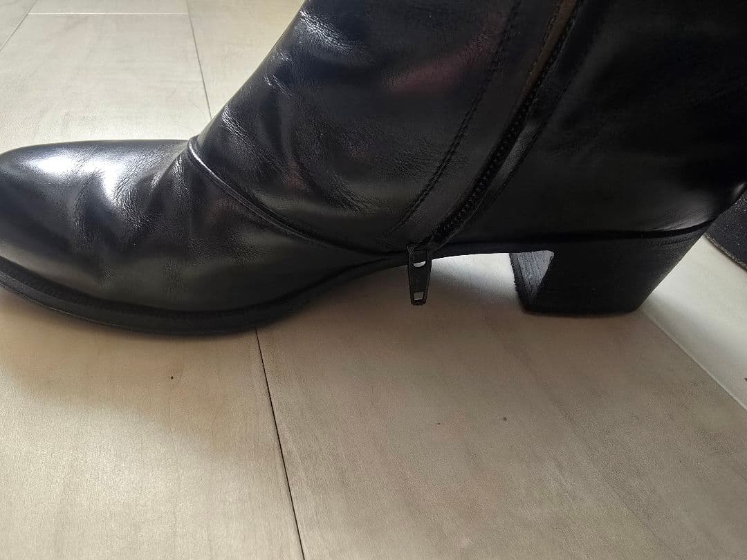 Le Yucca's Art.Y28318 サイドジップブーツ BLACK