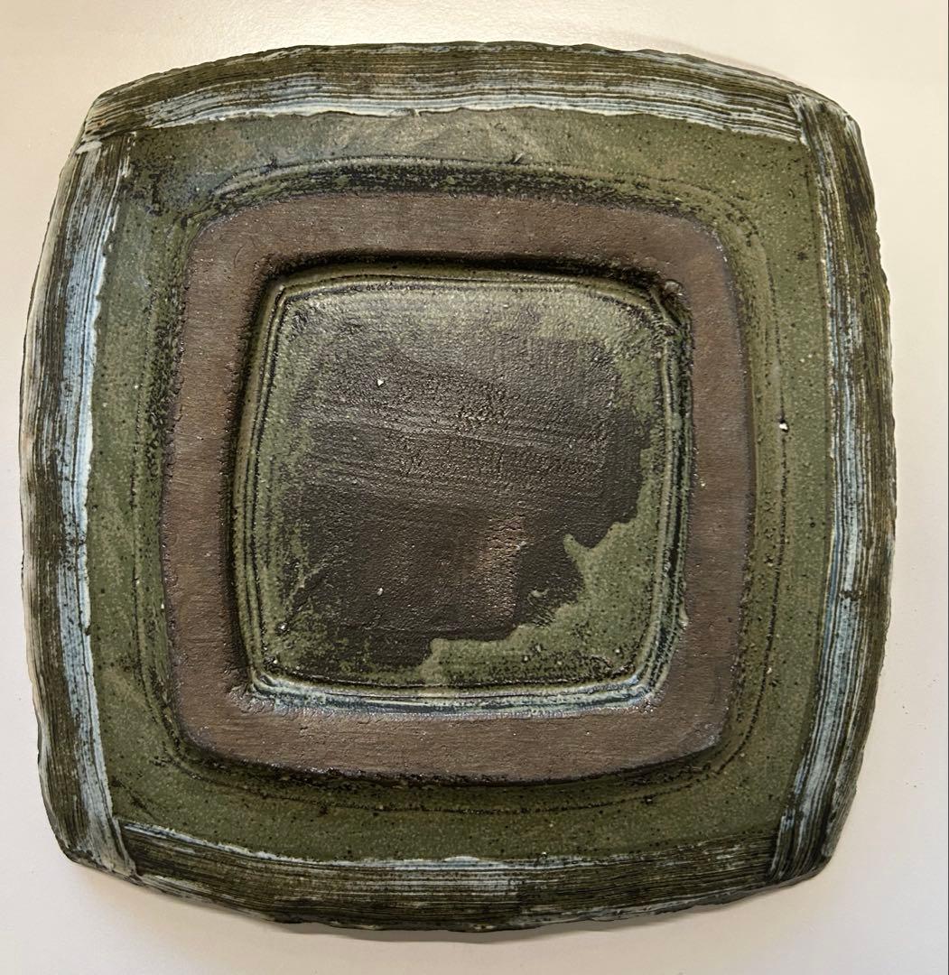 ココチ舎 Cocochiya（市野雅利）　角皿2枚組 インディゴ24cm 丹波焼