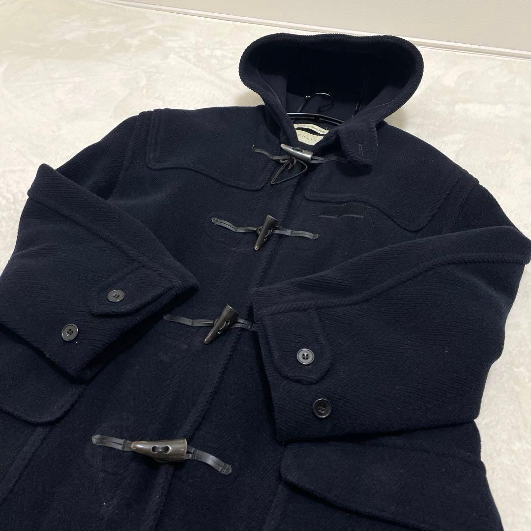 【美品】グローバーオール キングストン ダッフルコート ヘリンボーン 紺 XL