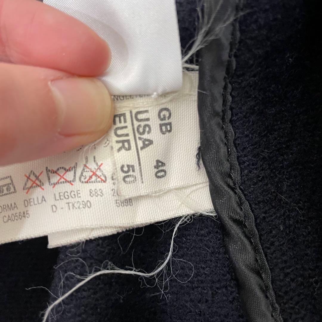 【美品】グローバーオール キングストン ダッフルコート ヘリンボーン 紺 XL