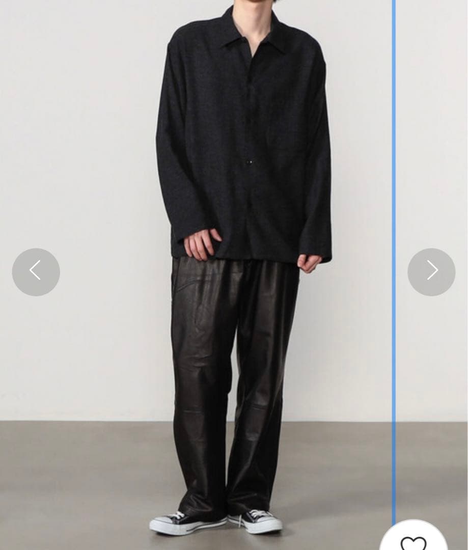 未使用サイズL！Sisii レザーペインターパンツ 牛革 シシレザー 定価10万