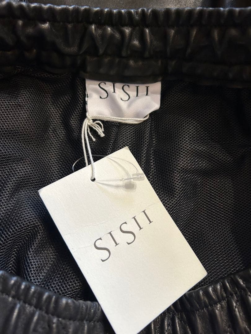 未使用サイズL！Sisii レザーペインターパンツ 牛革 シシレザー 定価10万