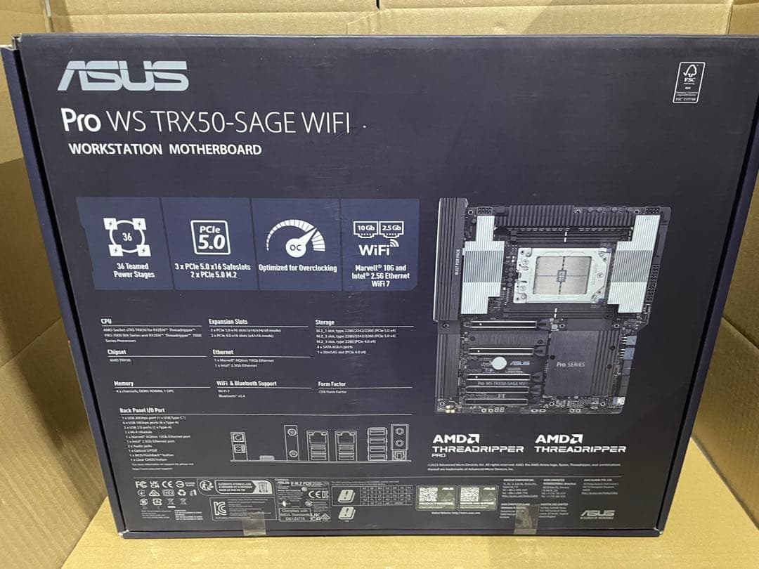 ASUS Pro WS TRX50-SAGE WIFI AMD マザーボード