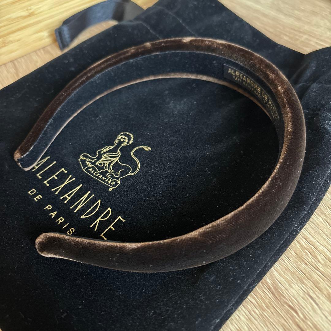 KRSさま専用　ALEXANDRE DE PARIS カチューシャ　ベロア