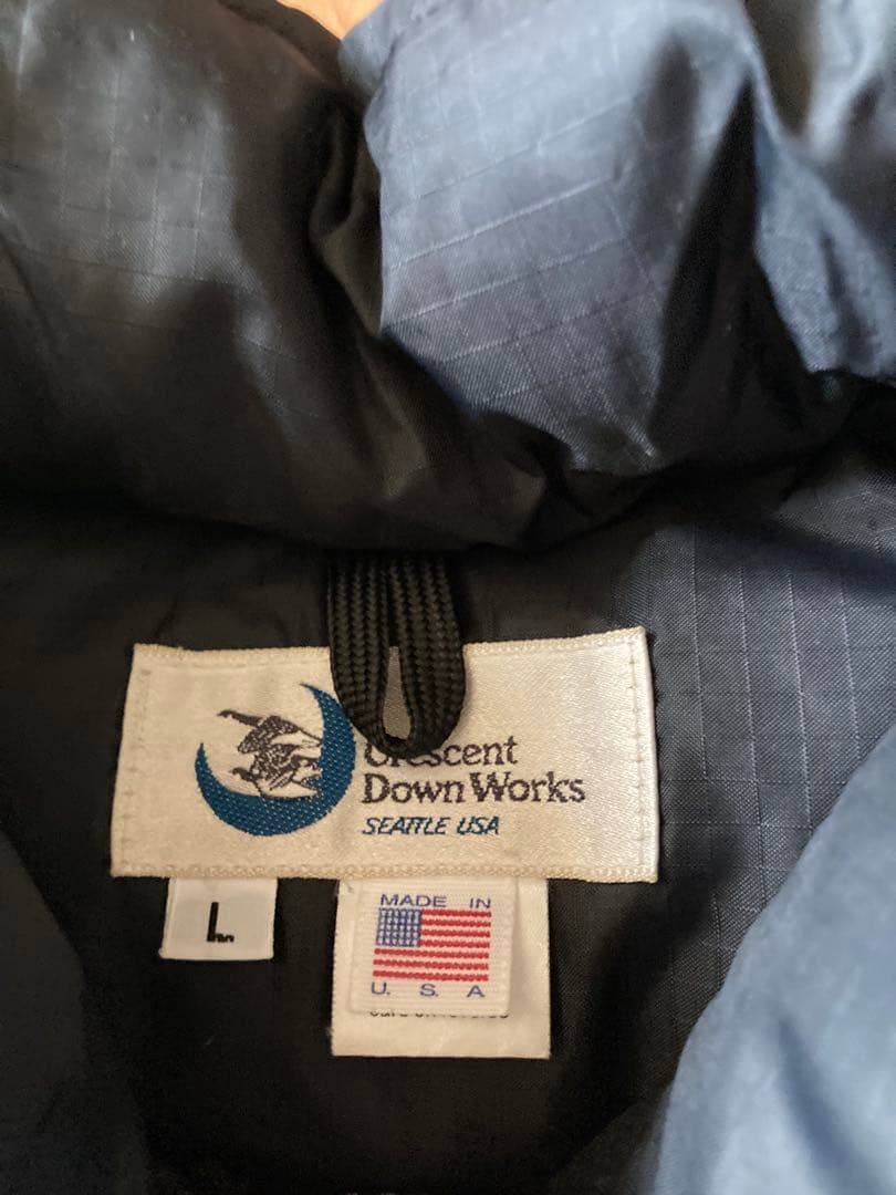 美品❗️USA製 クレセントダウンワークス ダウンベスト 黒 NBNW