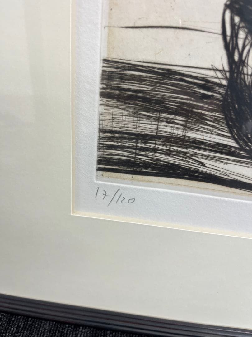 リトグラフ　クロード・ワイズバッシュ　「ドライポイント」　直筆サイン