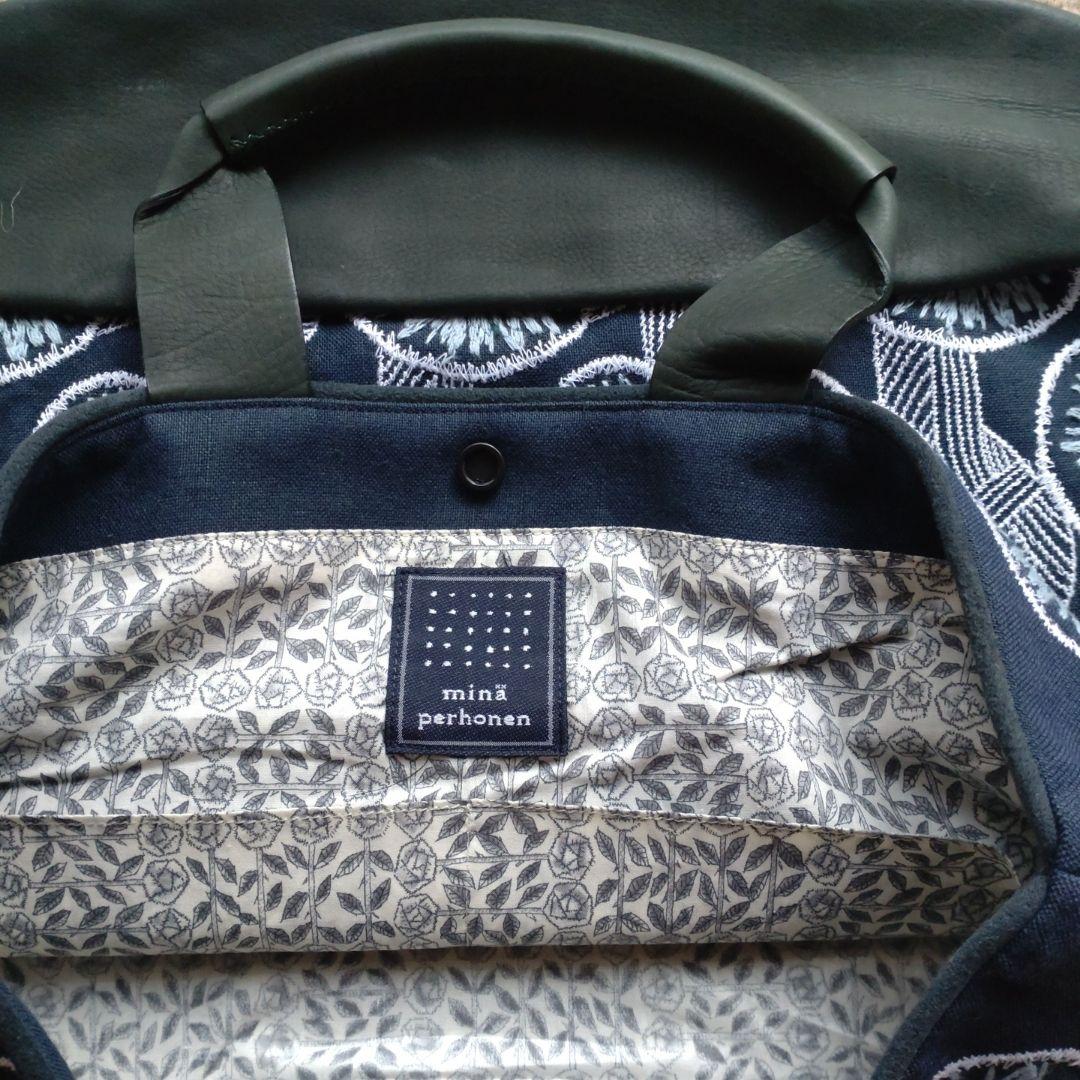 【新品未使用】ミナペルホネン　hanakaze marron bag