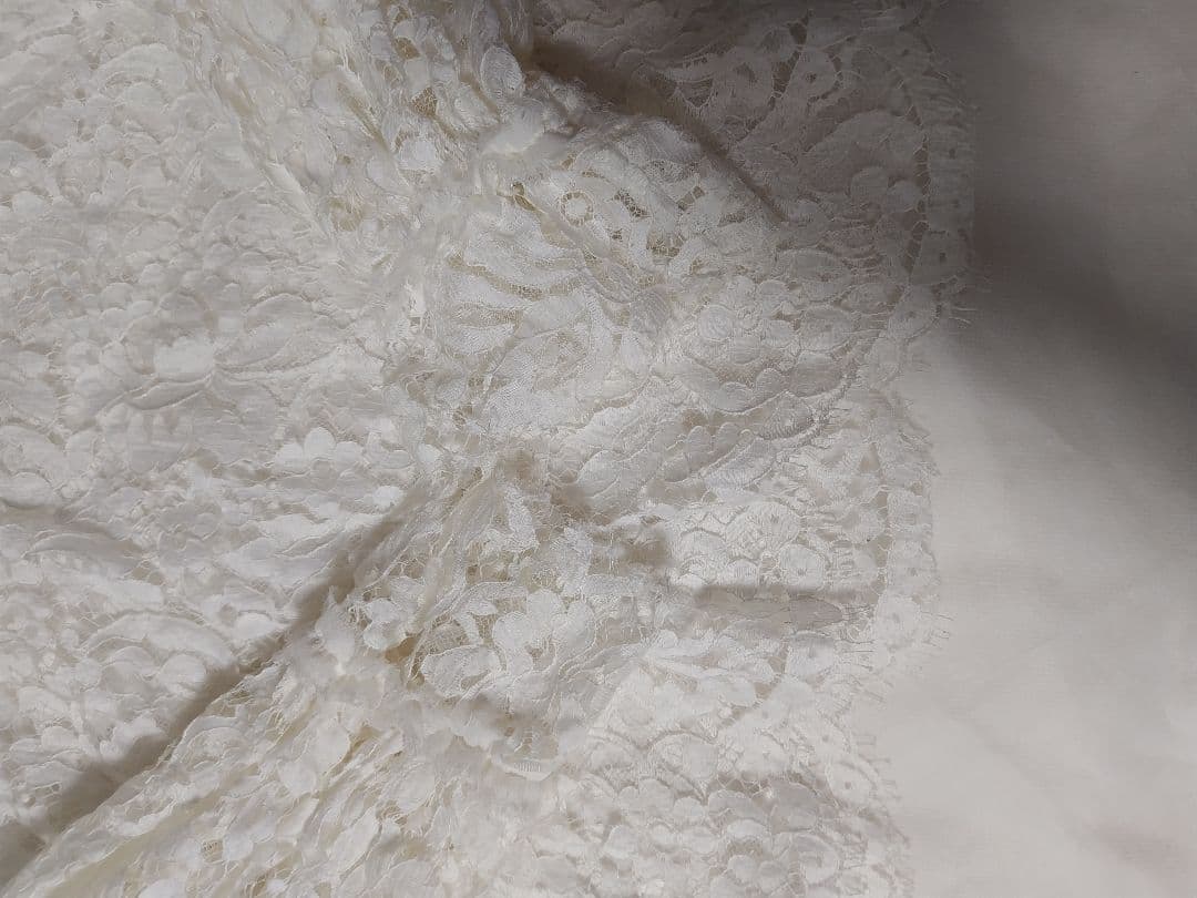 専用【希少／美品】CHANEL 長袖ブラウス 総レース ティアード フラワー