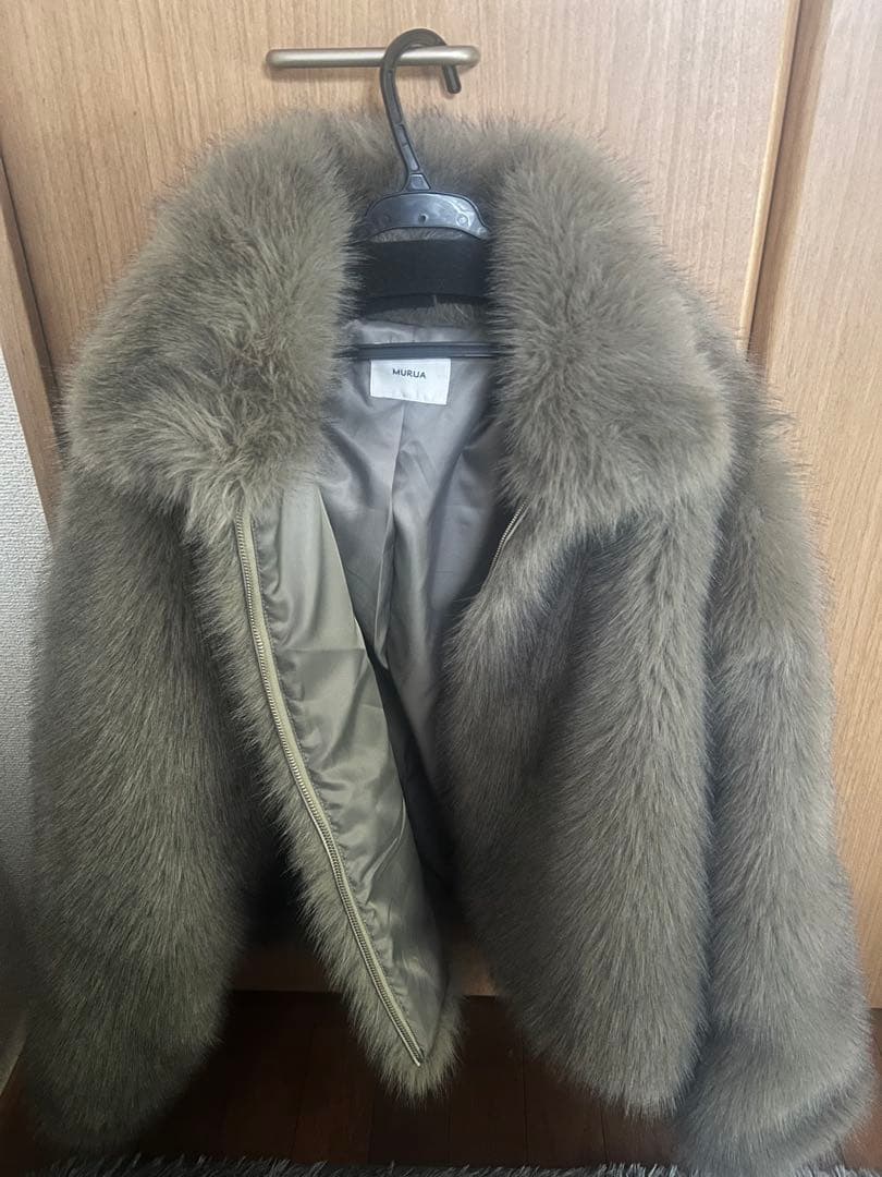 MIXフェイクファーブルゾン