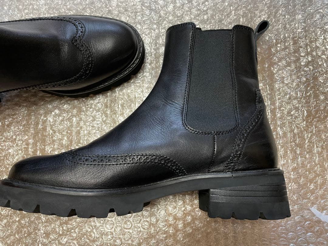 MARGARET HOWELL ideaブラック サイドゴアブーツ