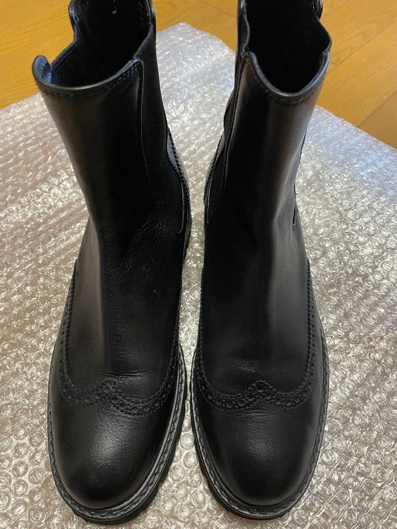 MARGARET HOWELL ideaブラック サイドゴアブーツ