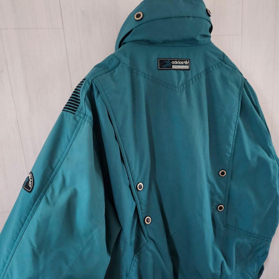 【超希少】アディダス スキーウェア ジャケット ヴィンテージ グリーン L
