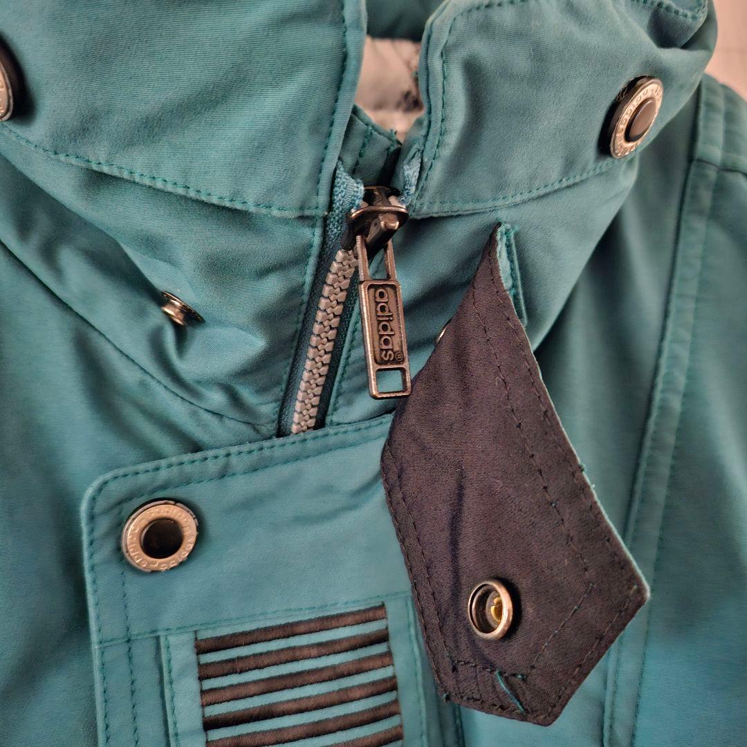 【超希少】アディダス スキーウェア ジャケット ヴィンテージ グリーン L