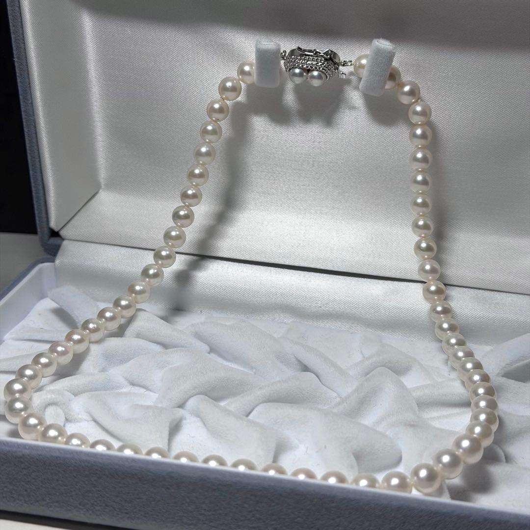 美品★TASAKI 田崎真珠★パールネックレス あこや　刻印 6.5〜7.0