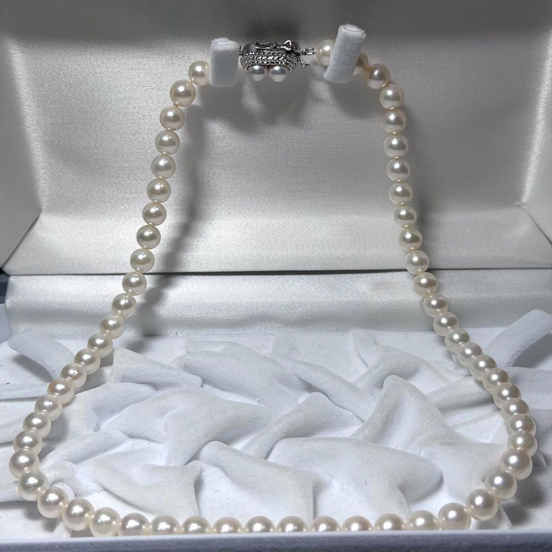 美品★TASAKI 田崎真珠★パールネックレス あこや　刻印 6.5〜7.0