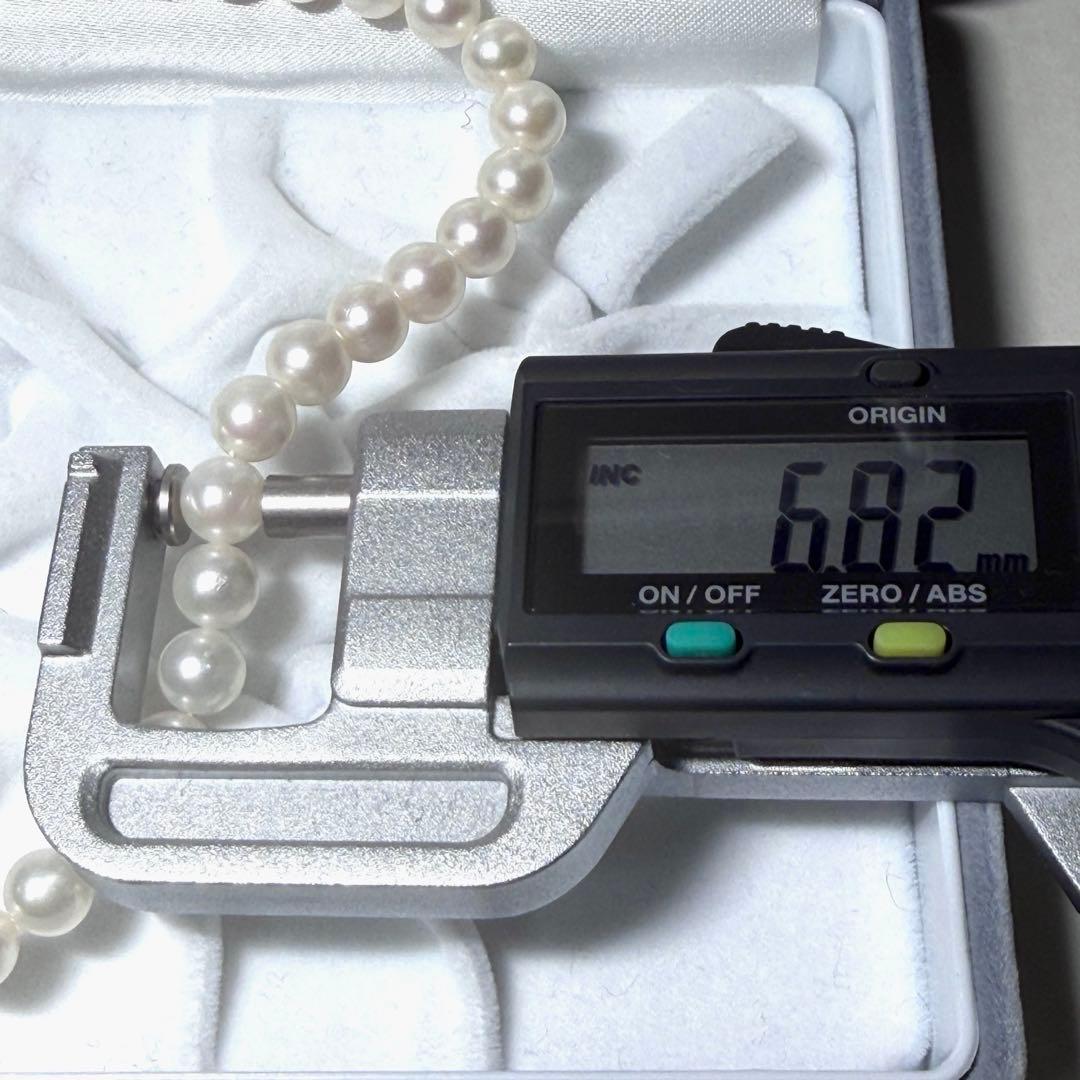 美品★TASAKI 田崎真珠★パールネックレス あこや　刻印 6.5〜7.0