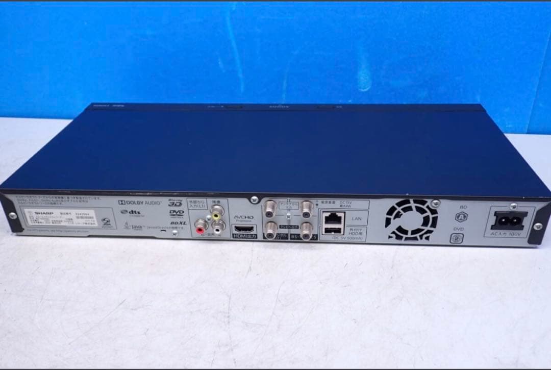 D1020#SHARP ブルーレイレコーダー BD-NW520 2018年製