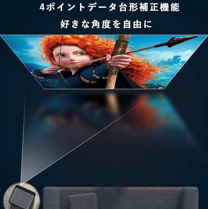 WiFi接続でスマホやタブレットのミラーリングも簡単楽々❤5Gプロジェクター