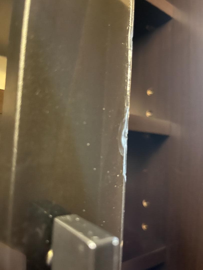 MUMU 【松田家具】横幅90cm 食器棚 ダークブラウン ガラス扉付き