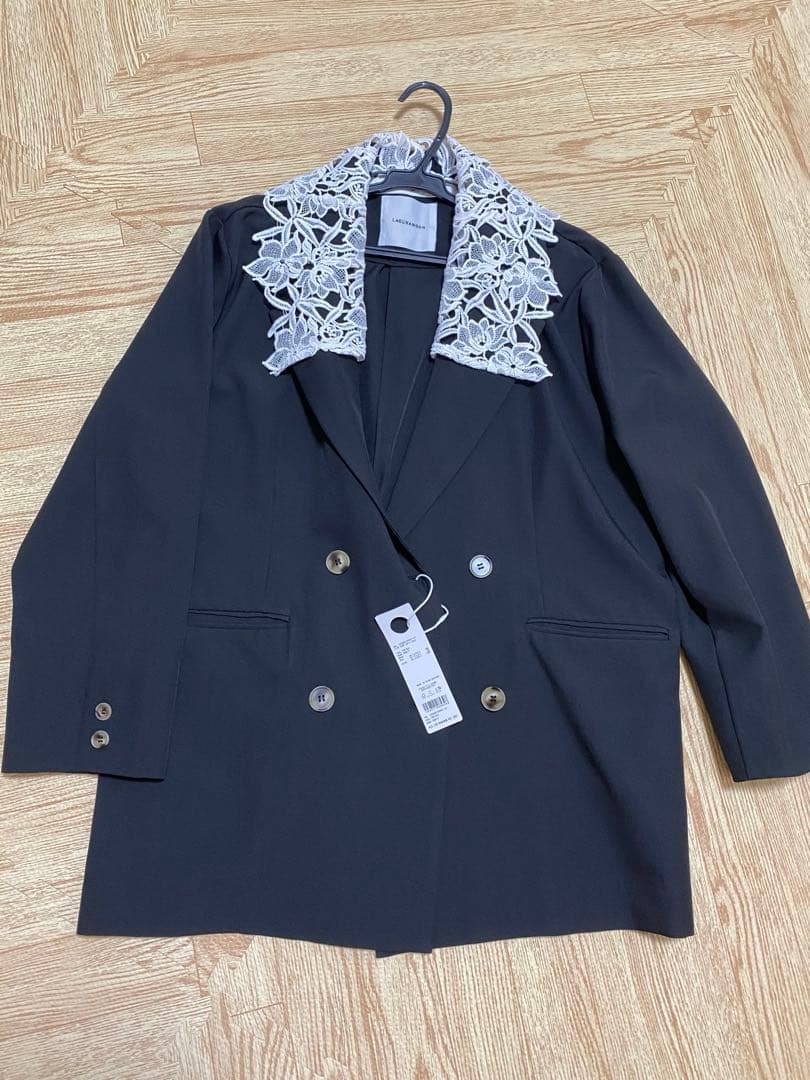 LAGUNAMOON レースデタッチドカラージャケット　ラグナムーン