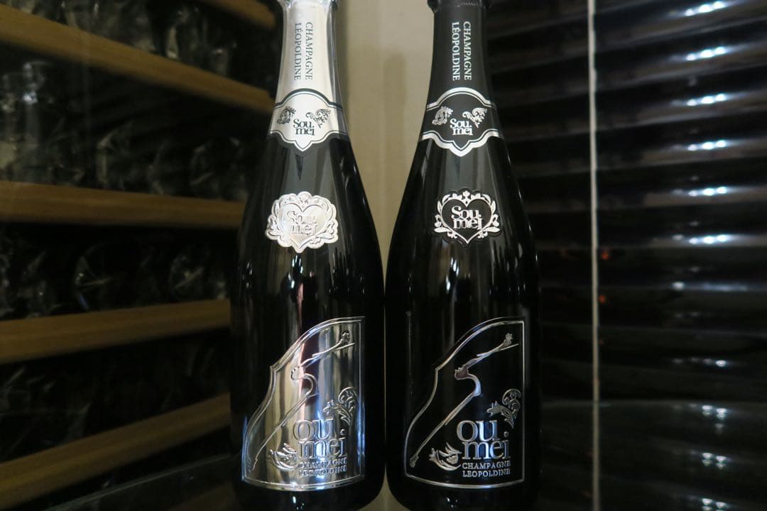 ソウメイ プラチナ ブランドブラン ブラック ブランドノワール 2本 シャンパン