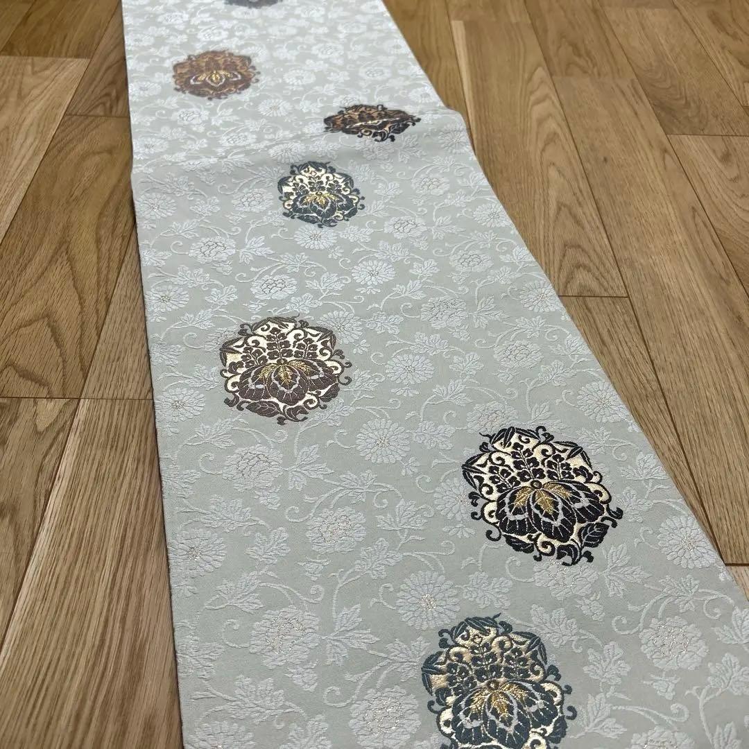 L*i様 六通柄袋帯　唐織　桐に菊唐草　金糸　正絹　389