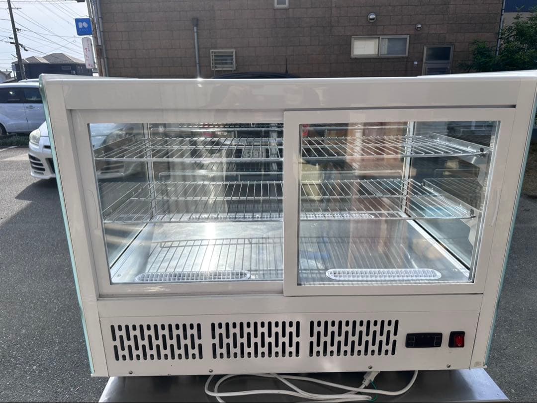 ホワイトショーケース 中型 2段棚