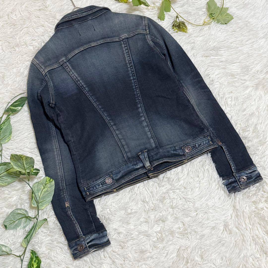 未使用品　ヤヌーク　デニット　ジャケット　ジージャン　インディゴ　タグ付き