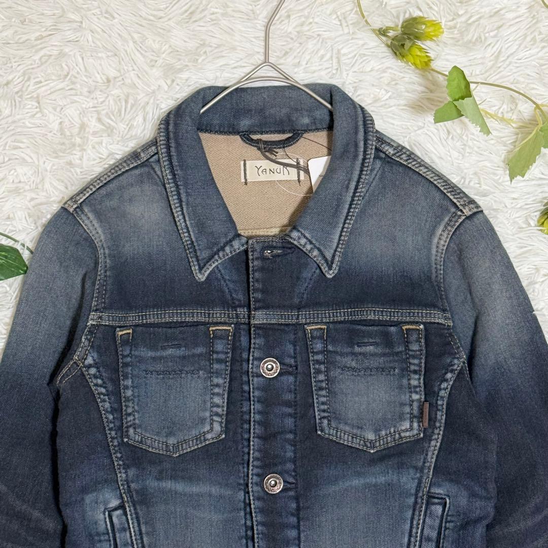 未使用品　ヤヌーク　デニット　ジャケット　ジージャン　インディゴ　タグ付き