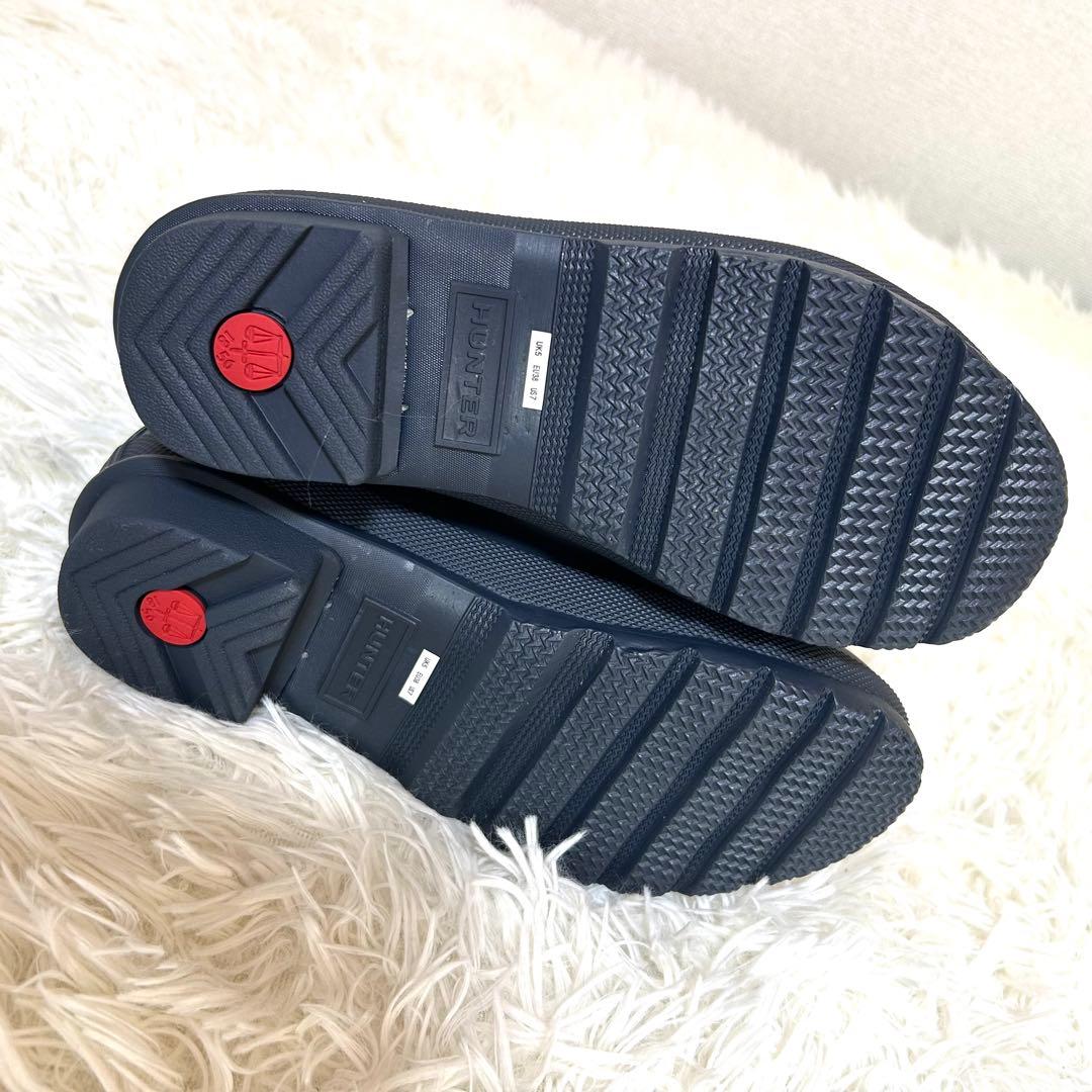 【未使用】HUNTER ハンター サイドゴア チェルシー レインブーツ ネイビー