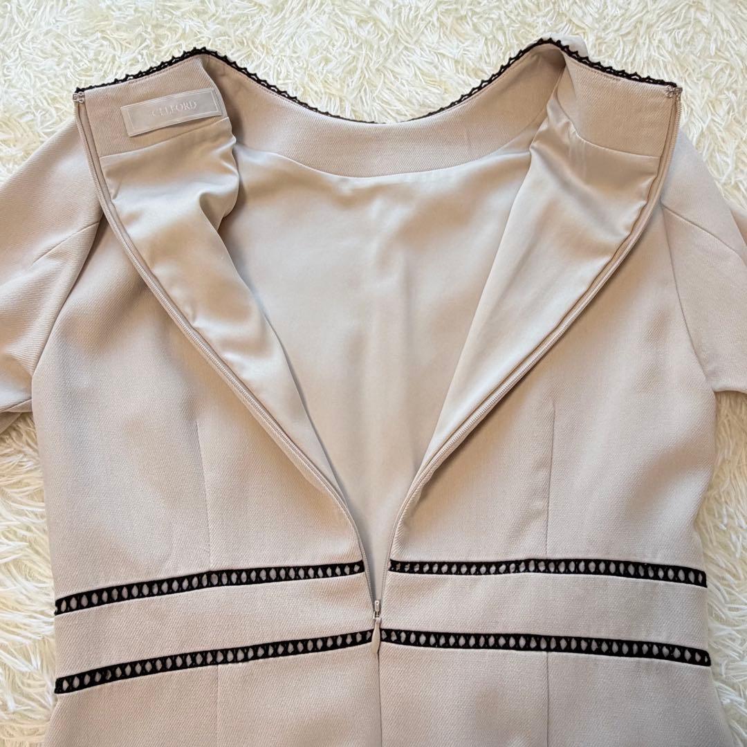 美品　CELFORD セルフォード　レース切替ワンピース　石原さとみさん着用