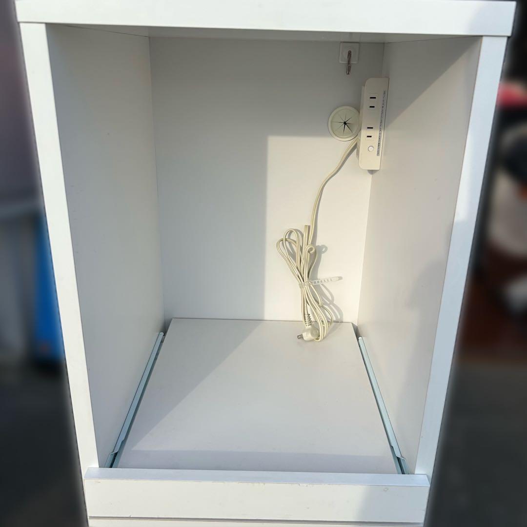 【送料込み】40FB クオーネ ホワイト 食器棚 収納 キッチンボード レンジ台