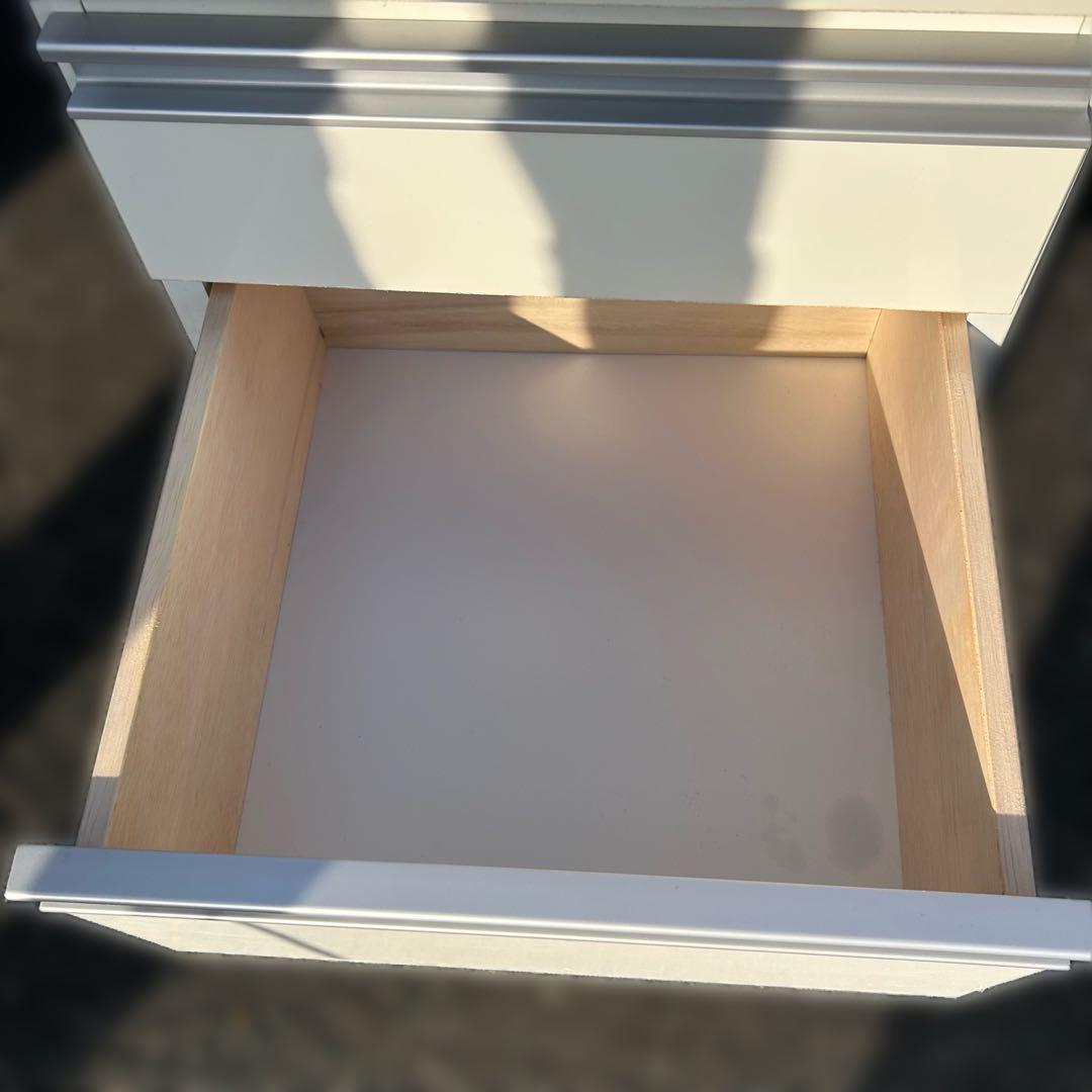 【送料込み】40FB クオーネ ホワイト 食器棚 収納 キッチンボード レンジ台