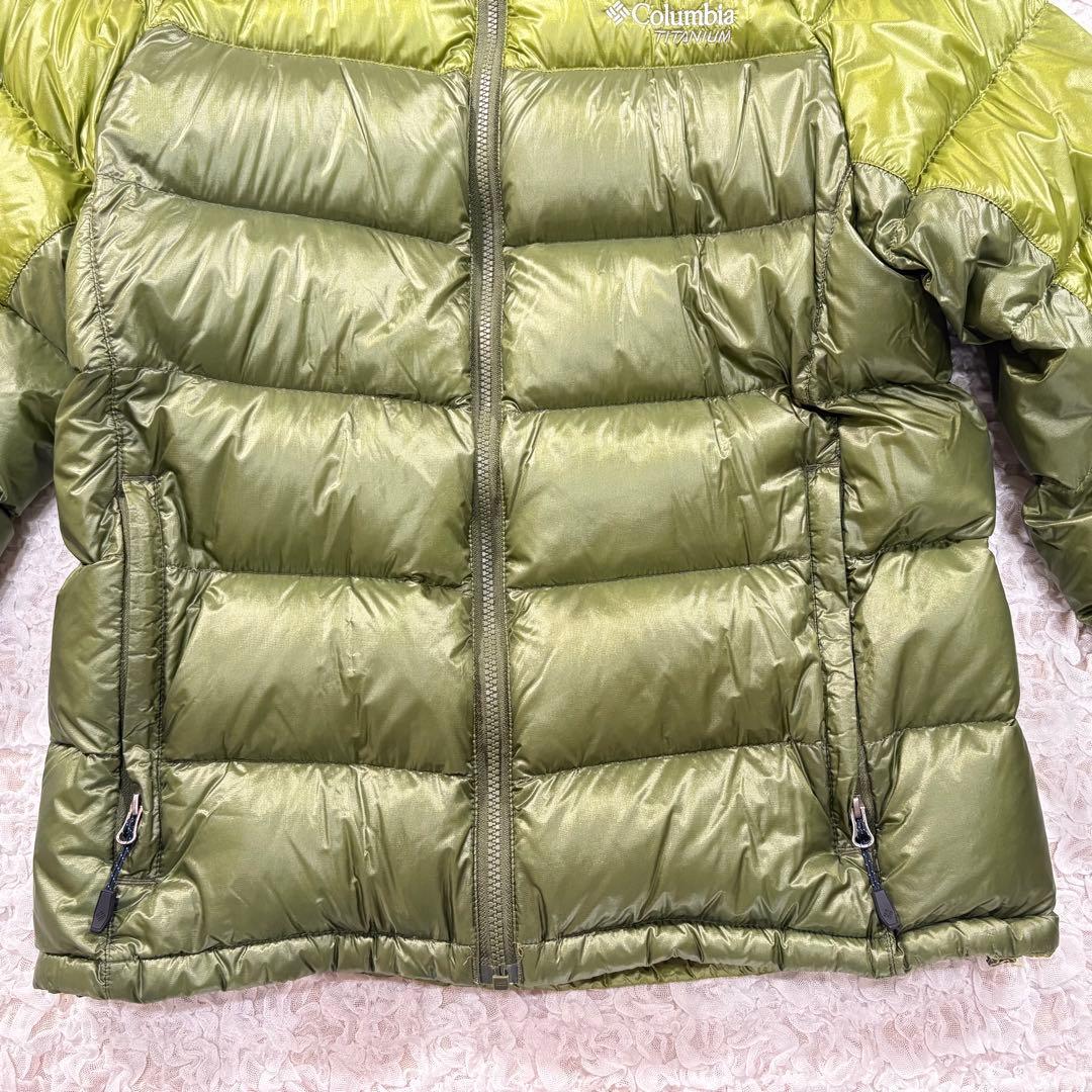 Columbia TITANIUMダウンジャケット オリーブグリーン　M