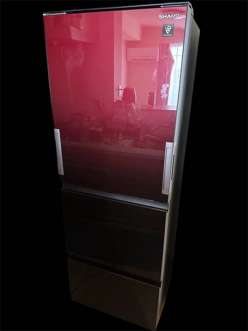 ヒ*ロ様 SHARP 3ドア冷蔵庫 レッド SJ-GW35J-R 2023年製