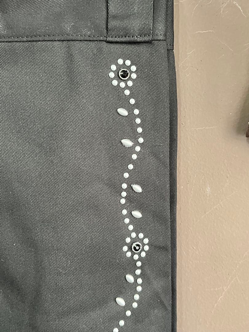 ディッキーズ 874 カスタムスタッズパンツ W34黒 キムタク HTC