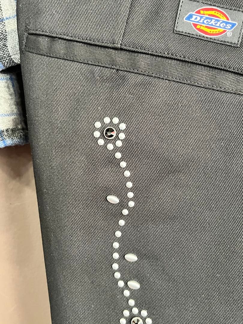 ディッキーズ 874 カスタムスタッズパンツ W34黒 キムタク HTC