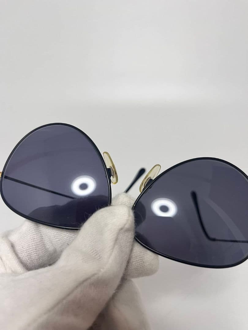 CHANEL ココマーク ブリッジサングラス 黒×金 d08