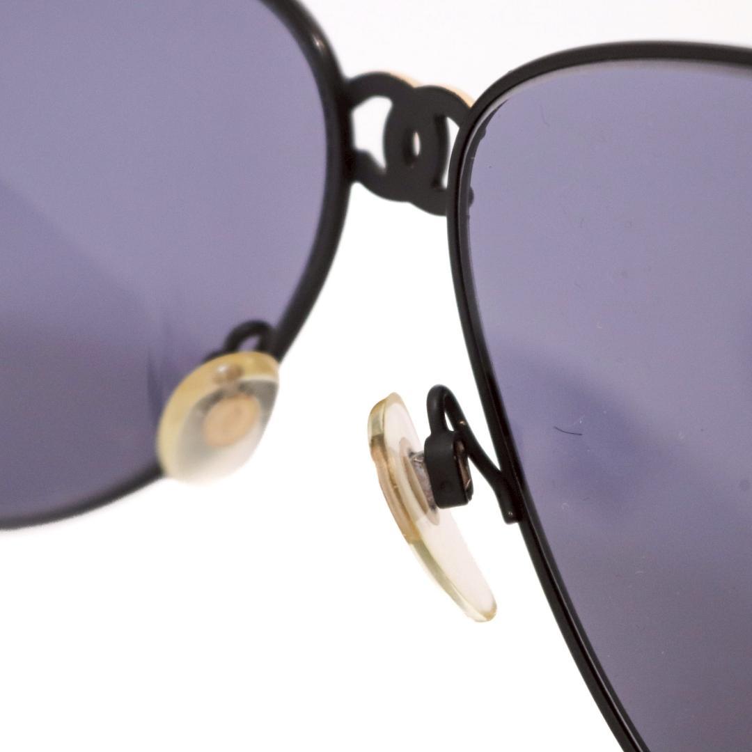 CHANEL ココマーク ブリッジサングラス 黒×金 d08