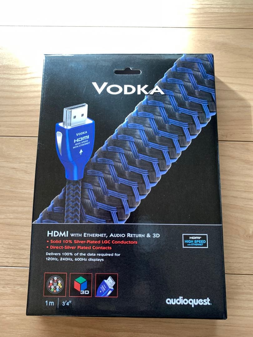 本日　美品　オーディオクエスト　vodka HDMIケーブル　ps5.TV