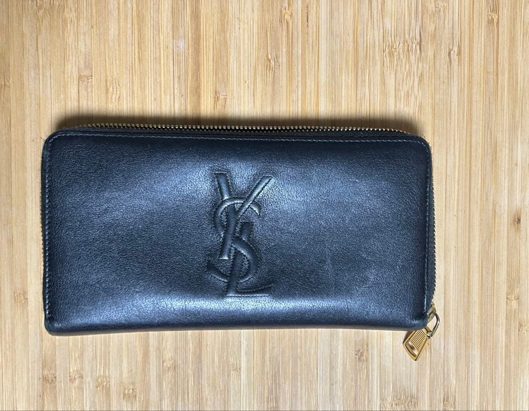 YSL イヴ・サンローラン ブラック 長財布