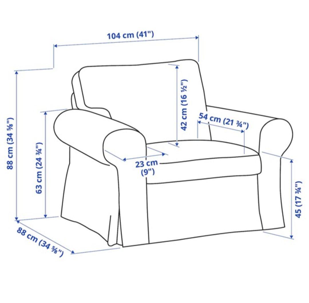 イケア　エークトルプ EKTORP パーソナルチェア　一人掛けソファ