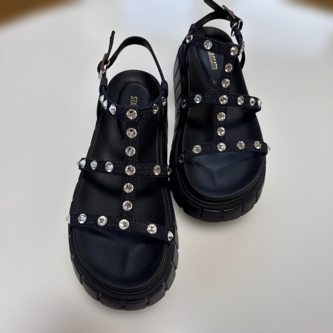 STACCATO デニムサンダル