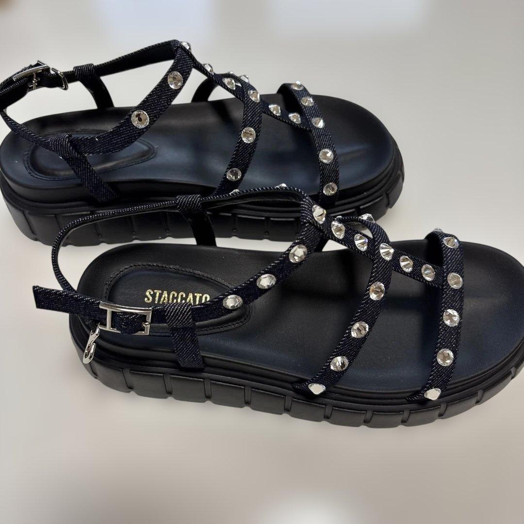STACCATO デニムサンダル