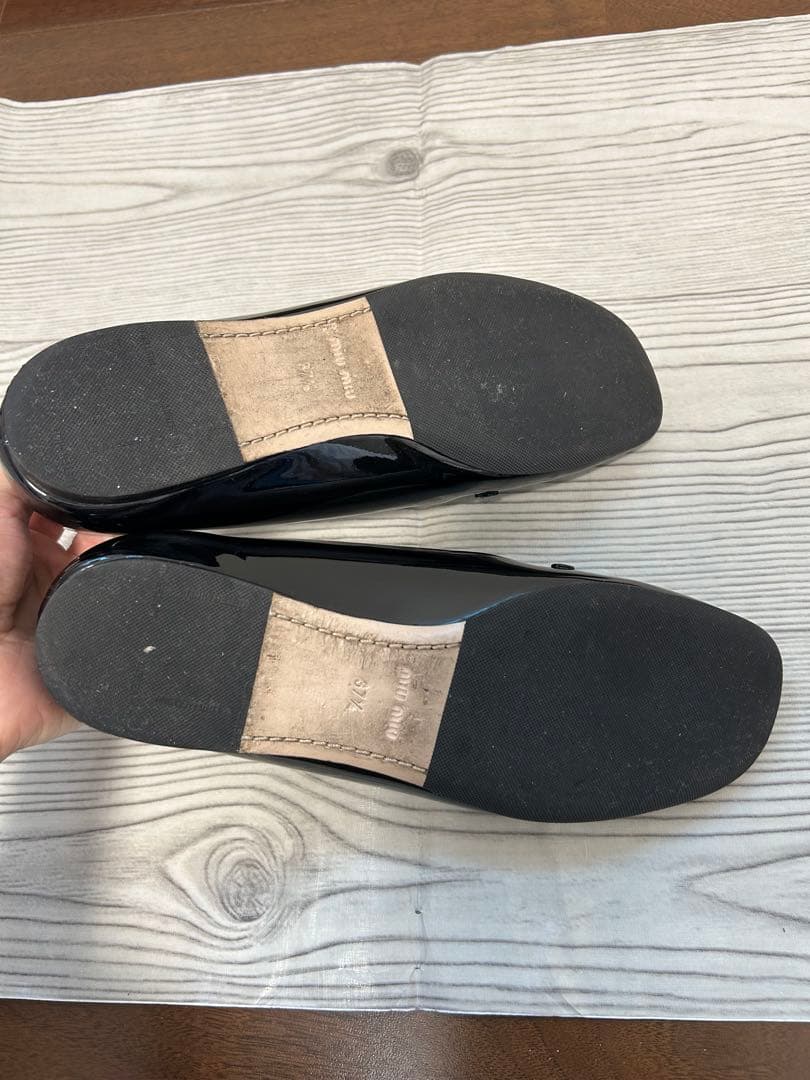 miumiu フラットパンプス　37ハーフ