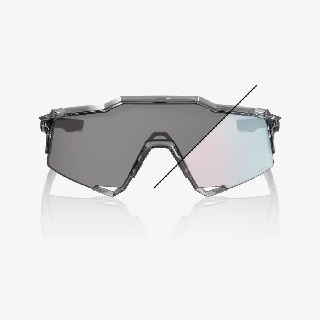 100% Speedcraft クリアグレー 調光 ワンハンドレッド サングラス